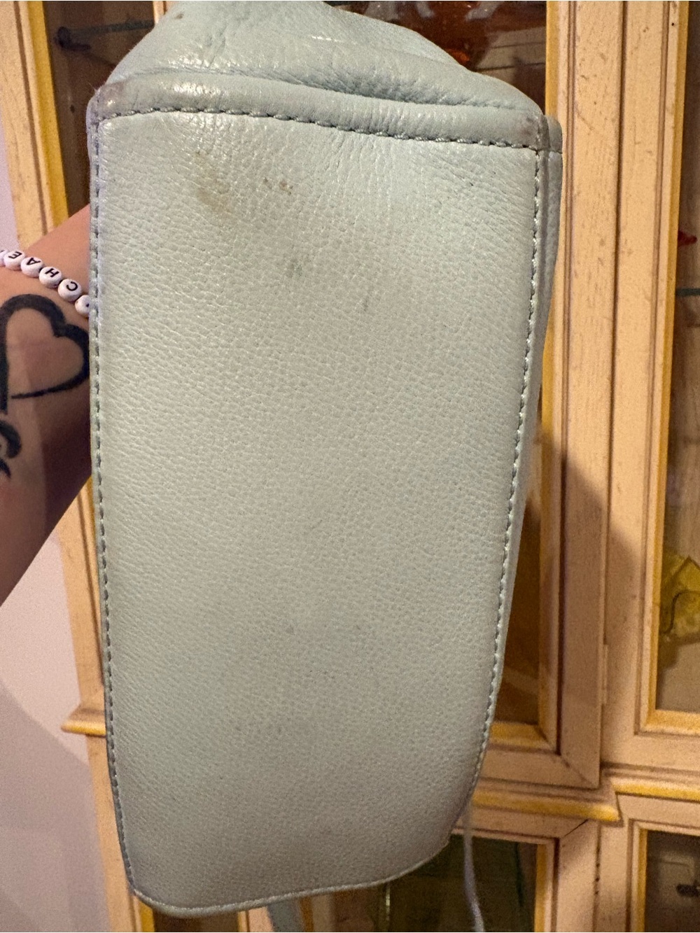 kate spade Light blue Pebbled Leather Shoulder Bag - Picture 6 of 12